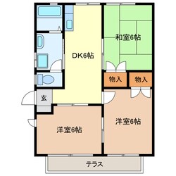 スカイハイツ（堀込町）の物件間取画像